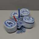 Katech Ombré Yarn for Crocheting-Gradient Cake Yarn-4x100g 60% Cotton 30% Acrylic 10% Wool-Ombré Multicolor Soft Rainbow Cotton Crochet Yarn for Scarves, Shawls, Blankets and Garments(G)