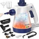 Steam Cleaner, Pressurized Handheld Steam Cleaner for Home with 12pcs Accessories & Safety Lock, Multi-Surface & Powerful Home Use Steamer for Cleaning, Car, Bathroom, Shower, Window, Grime, Grease