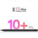 Stylus Pen for ipad 2018-2026, USB-C Fast Charging Pencil, Pixel-Perfect Tilt Sensitivity for iPad 11/10/9/8/7/6/A16, iPad mini 7/6/5, iPad Air M4/3/2 11"/13"/5/4/3, iPad Pro M5/4 13"/12.9/11 Black