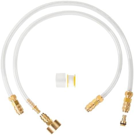 Hydraulic Steering Bleed Kit, 2PCS Bleeding Kit/Fill Kit, Hydraulic Steering for Sea Star Hydraulic Steering Fluid Filler Tube Kit, Sterndrive & Inboard, Leak-Free Brass Fittings, copper
