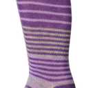 Jefferies Socks Baby-Girls Infant Cotton Stripe Tights (6-18 Months, Purple)