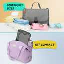 Portable Changing Pad for Baby - Memory Foam Diaper Changing Mat with Wipes Pocket, Waterproof PEVA & Easy Clean - Compact Fold, Stroller & Shoulder Strap - Travel Diaper Clutch for Newborn