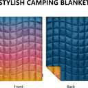 Camping Blanket,MINI Puffy Blanket Lightweight Windproof Water Resistant for Outdoors,Hiking,Beach,Car,Picnic,Stadium