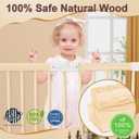 Baby Playpen for Toddler and Babies Foldable Wooden Baby Gate Large Shape & Size Adjustable Baby Fence Play Area