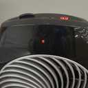 Vornado MVH Space Heater 3 Heat Settings Adjustable Thermostat TipOver Protection Auto Safety ShutOff System Indoor Use Whole Room Black