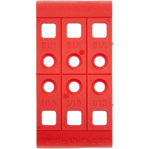 HS116100RD Plastic Construction Shims/Spacers, 100 Pack, 1/16-Inch, Red