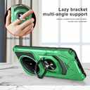 Ailiber for TCL 60 XE 5G Case with Screen Protector, TCL 60 XE NxtPaper Kickstand Case, for Magnetic Car Mount, Heavy Duty, Rugged Shockproof Protective Cell Phone Cover-Green