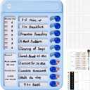 Chore Chart for Kids, Magnetic Chore Board ADHD Tools for Kids, Chore Chart for Kids Multiple Kids, Routine Chart Dry Erase Board for Kids for Habit Tracker or Daily and Weekly Checklist - Blue