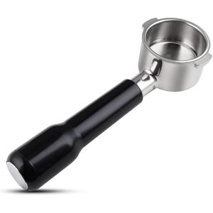 51mm Bottomless Portafilter 2 Ears for Delonghi ECP3420/BCO430/EC260 | Stainless Steel Filter Basket and ABS Handle