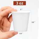 RACETOP 3 oz 500 pack Disposable Paper Bathroom Cups, Small Coffee Cups, Mouthwash Cups, Bath Paper Cups Ideal for Bathroom, Mouthwash (3oz 500count) (500)