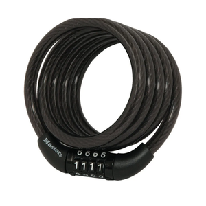 Combination Cable Lock, 6mm , 4-Ft Combination Cable Lock, 6mm , 4-Ft
