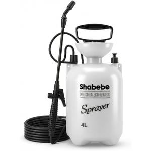 Pump Garden Sprayer for Rock Glue & Mulch Glue, 4L Heavy-Duty Sprayer with 4 Nozzles, Anti-Clog Design for Pea Gravel, Mulch, Landscape Adhesive Application