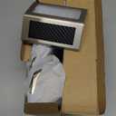 JSOT Outdoor Solar Lights - Solar Powered Deck Lights Waterproof Light for Fence Post Light Outside for Backyard Patio Stair Wall Lighting, 3LED Cool Light 6 Pack