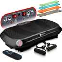 Lifepro Waver Vibration Plate Exercise Machine with 99 Speeds & 10 Presets
Resistance Bands, Non-Slip Surface, 330 lbs Capacity — Vibration Plate for Lymphatic Drainage, Body Toning, Full-Body Workout