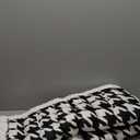 Backseat Pet Bed Mat,Dog Bed for Car,Fuzzy Dog Seat Cover for Car Back Seat, Non-Slip Travel Pet Mat, Fit for Backseat Extenders and Seat Covers (White and Black)