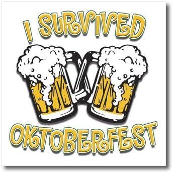 3dRose ht_44601_3 Text with I Survived Oktoberfest-Iron on Heat Transfer for White Material, 10 by 10-Inch