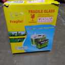 Fish Tank 2.2 Gallon Aquarium Tank Kit,with 3 Color Auto-Looping Light,Fish Bowl with Humidifier Pump,Fish Tank Small Aquarium,Temperature Display, Humidifier Function for Aquariums Starter Kits