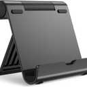 JETech Tablet Stand, Adjustable Portable Desktop Holder, Foldable Dock for iPad/iPad Pro/Air/Mini, Galaxy Tab A8/A7 Lite/A7/S8/S7, Kindle, Tab/Phones(4-11"), Black