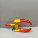 MaySpare Universal Wheel Lock, Heavy Duty Tire Lock, Automotive Anti-Theft Lock for Cars, SUVs, Motorcycles, Golf Carts, Bright Color for Deterrence, with 3 Locks (Yellow-Red), LOCK-5-RED