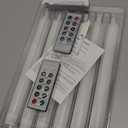 Homemory Waxy Flameless Taper Candles with Remote Timer Dimmer, Battery Operated Candlesticks Flickering, LED Window Candles Realistic, 9.6 Inches for Christmas Wedding Indoor Decor, White, 6 Pcs