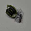 ZIHNIC Bluetooth Headphones Over-Ear, Foldable Wireless and Wired Stereo Headset Micro SD/TF, FM for Cell Phone,PC,Soft Earmuffs &Light Weight for Prolonged Wearing(Black/Green)