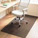 Office Chair Mat for Hardwood Floors 48"x36", Durable Non-Slip Large Tile Floor Protector, Anti-Scratch Thick Heavy-Duty Recyclable Gliding Desk Mats for Computer Rolling Chairs, Coffee Color