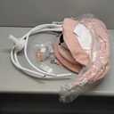 Baby Swing for Infants, Portable Electric Baby Swings with Bluetooth, 5 Swing Speed, 10 Lullabies, 5-Point Harness, Remote Control & Touch Panel - Infant Swing for Indoor & Outdoor Use, Pink