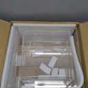 Leinuosen 6 Pcs Large Buffet Risers, 6 to 11 Inch Catering Dessert Table Risers Food Decorative Stands with hollow bottom for Catering Supplies, Party (Clear, Square)