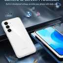 FNTCASE for Samsung Galaxy S25-FE Case: for Samsung Galaxy S25 FE Clear Military Grade Drop Protection Anti Yellowing Cell Phone Cover - Rugged Shockproof Protective Bumper Transparent Phonecase