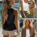 3 Pack Women's Satin Tank Tops Silk Camisole Sleeveless Scoop Neck Work Undershirt Dressy Shirt Lady Blouse Summer (L)