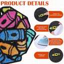 Lyrow 15 Pcs Crayon Iron on Clothes Patch with Sequin School Teacher Embroidered Iron on Patches for Teacher Student Jean Jacket Backpack Gift for Term Begins