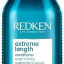 Redken Extreme Length Conditioner For Damaged Hair - Fortifies, Strengthens and Conditions Hair, Infused With Biotin & Castor Oil For Hair Growth