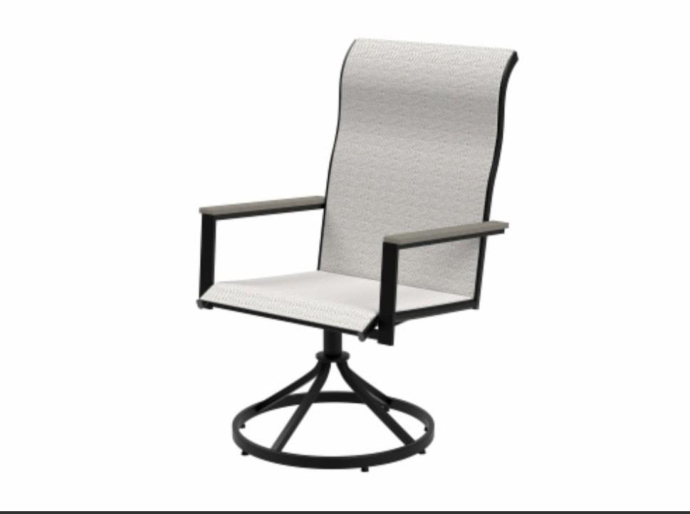 HD Designs Sutton Sling Outdoor Swivel Dining Chairs 2ct