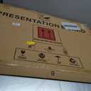 SWANCROWN 36x24 in Enclosed Bulletin Board, Lockable Cork Board Wall 6xA4