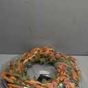 24" Orange Flower Fall Wreath with Colorful Mixed Leaves, Autumn Eucalyptus Artificial Wreath for Thanksgiving Halloween Front Door Window Home Wall Farmhouse Holiday Outdoor Indoor Décor