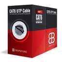 DRIPSTONE CAT 6 Direct Burial Bulk Ethernet Cable 500ft, Solid CCA (Black)