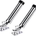 Set of 2 Fishing Rod Holder, 360 Degree Rotation Fishing Rod Outrigger, 316 Stainless Steel Adjustable Pole Support for Marine Boat Yacht and More