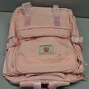 Hidds School Backpack for Teens Girls Women 3 PCS Kids Bookbag Set with Lunch Box College Laptop Backpacks Travel Daypack Bag (Pink)