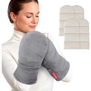 Microwavable Heated Gloves for Arthritis Hands Pain Relief, Microwave Hand Warmers Mittens Moist Heat Hand Mitts Gift for Women Men Rheumatoid Arthritis Wrist Pain, Washable