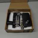 shed Door Latch shed Door Handle with 5-1/2" Stem,shed Door Lock Matching Set Includes 5 Keys forPlayhouses, shed Latch Chicken Coops,Camper, RV, Garage Door(Black)