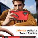 Temdan Designed for iPhone 16 Case Magnetic,[Compatible with Magsafe][Military Grade Drop Protection] Dropproof Heavy Duty Tough Rugged Shockproof Phone Case for iPhone 16 (6.1")-Red