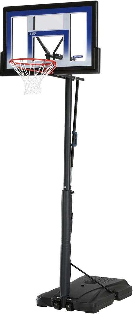 Lifetime Outdoor Portable Basketball Hoop, 48 Inch Backboard, 8-10 Ft Speed Shift Adjustable Height