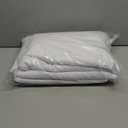 4 Pack Round Tablecloth 108 Inch White Polyester Washable Fabric Table Covers for Wedding Dining Table Buffet Parties Banquet Decor