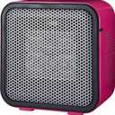 Amazon Basics Ceramic Space Heater, Mini Heater for Office Desk, Portable Tent Heater for Camping (Indoor Use), 500 W, With Tip-Over Protection, Lightweight (1.4 LBS), Pink, 5.9 x 3.2 x 6 inches