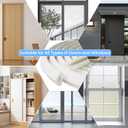 33ft V-Shape Weather Stripping Door Seal Strip for Door Frame,Self-Adhesive Door Gap Filler for Winter Insulation,Foam Soundproofing Weatherstripping for Window Draft Stopper Light Blocker,White