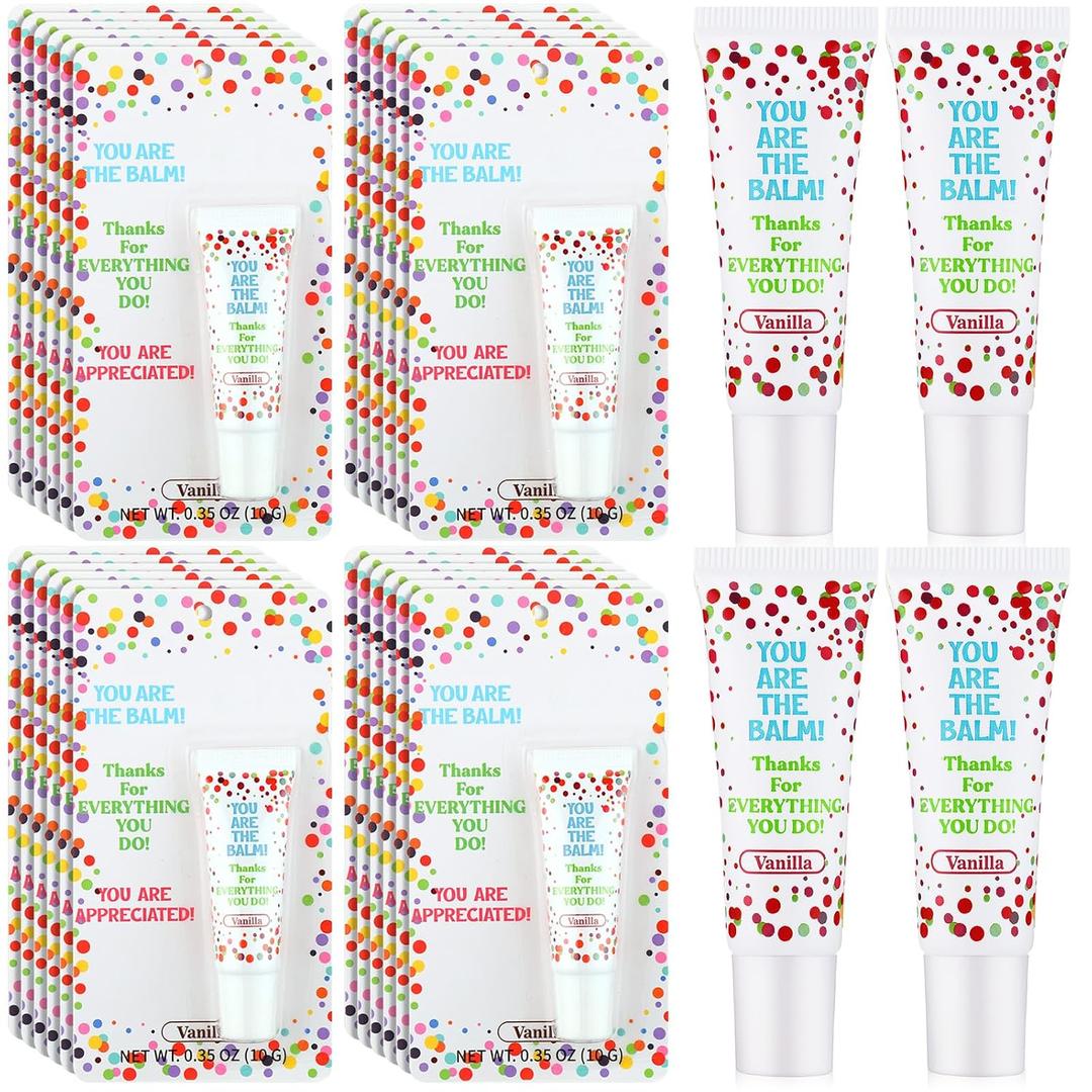24 Pack Back to School Teacher Employee Gift Bulk Thank You Gifts Lip Balms You Are The Balms Coworkers Staff Appreciation Gift Bulk for First Day of School Inspirational Nurse Gifts