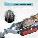 2 Ton Dual Gear Power Puller, 2 Hook Steel Cable Dual Gear Power Ratchet Come Along Puller Tool with Cable Automotive Hoist Hand Winch Cable Puller Stretcher Lift 4400 Lbs