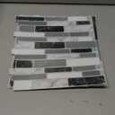 Art3d 12"x12" Peel and Stick Backsplash Tile for Kitchen, Marble Grey (6-Sheet)