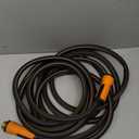 Garden Hose 25 ft x 5/8", NON-EXPANDING Flexible Water Hose, Kink Resistant Lightweight Hybrid Hose-Black Orange