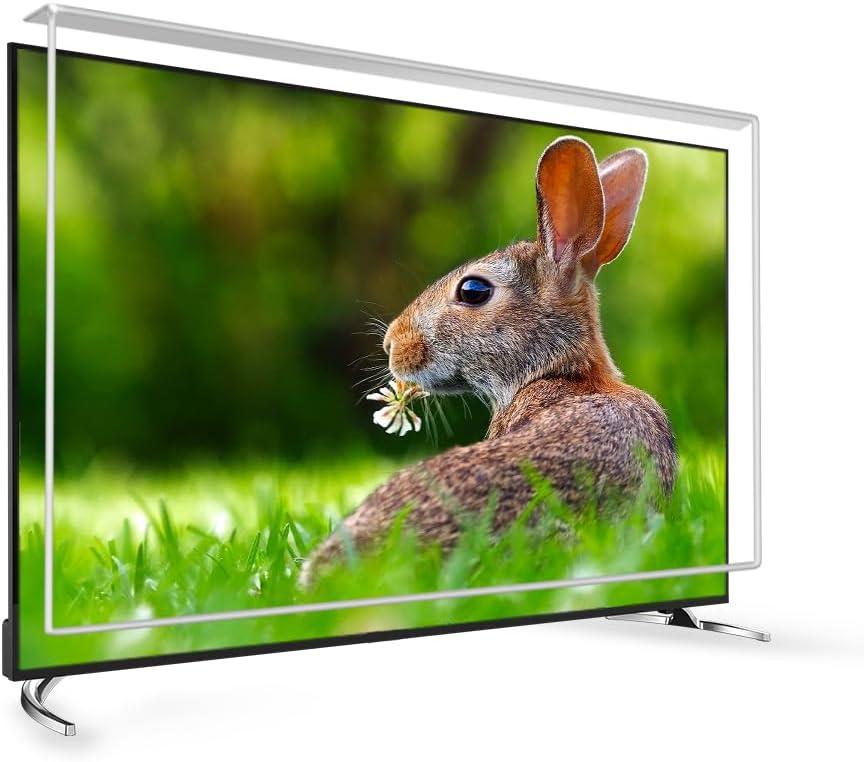 65 Inch TV Screen Protector - Fit for OLED, QLED, LED and LCD TVs, Crystal Clear Clarity, Easy Installation